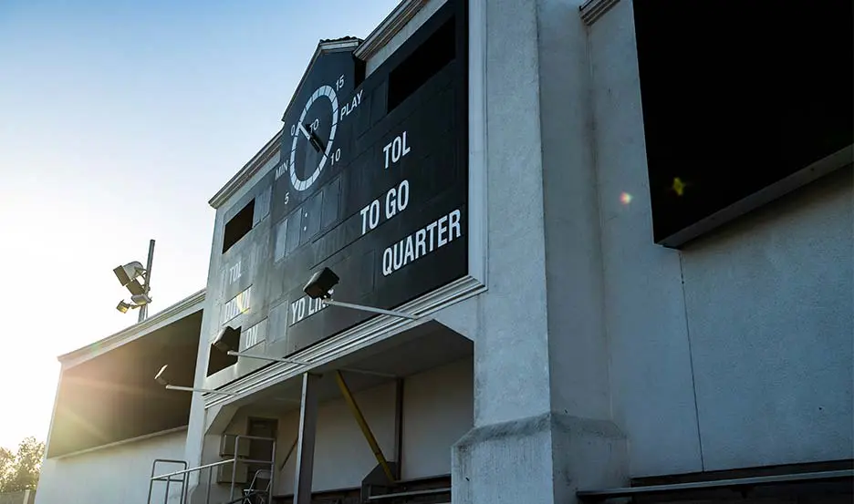 The Rose Bowl Stadium clock