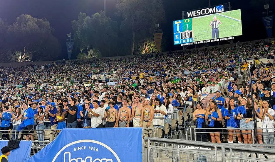 east side safe standing area at ucla football game