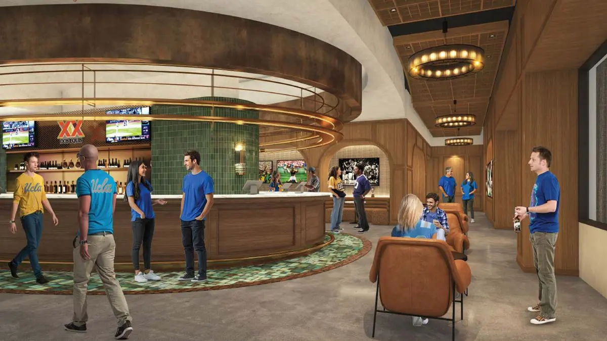 south end zone field club aerial