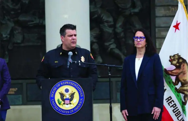 people at podium